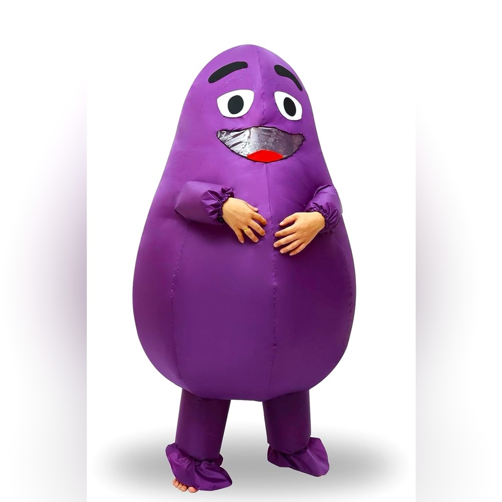 grimace costume, kids, 3’6”-5’